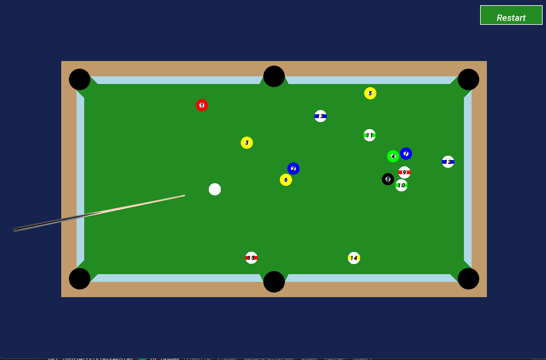 Simple Billiard Game screenshot
